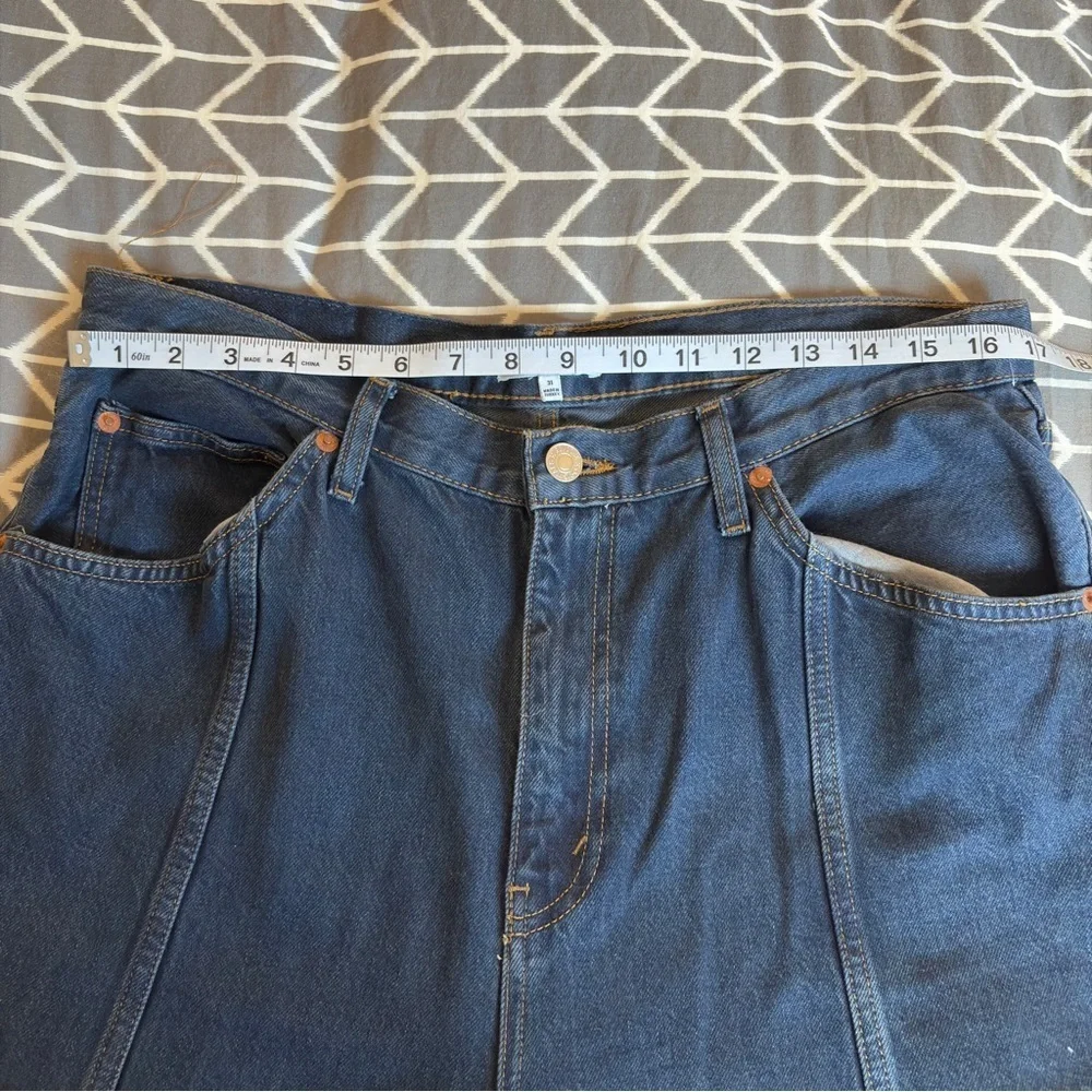 NWT Re/Done Tailored Ultra High Rise Barrel Jeans Size 31 Color: Bespoke